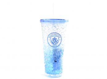 Man City Freezer Cup With Straw 600ml