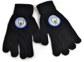 Man City Knitted Gloves