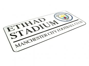 Man City Metal Street Sign