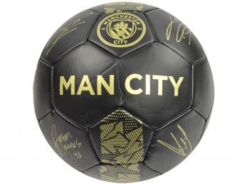 Man City Phantom Signature Ball Black Gold Size 5
