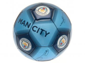 Man City Signature Ball Size 5 Metallic Blue 8125