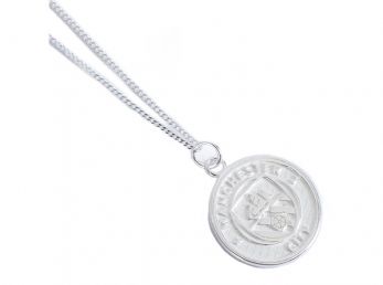 Man City Sterling Silver Pendant and Chain