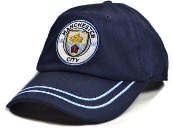 Man City Strapback Baseball Cap Navy