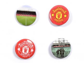 Man UTD Four Pack Button Badges