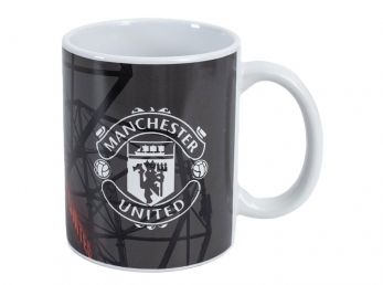 Man UTD Old Trafford 11oz Boxed Mug Black