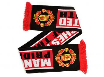 Man Utd Pride Of The North Jacquard Knit Scarf