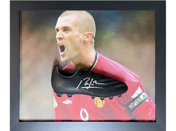 Man UTD Roy Kean Framed Football Boot