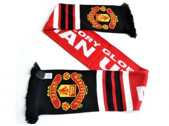 Man Utd Glory Glory Jacquard Knit Scarf