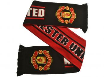 Man Utd Second Half Jacquard Knit Scarf
