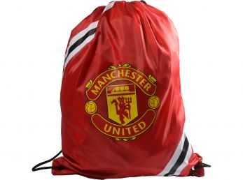 Manchester United Core Stripe Drawstring Gym Bag