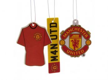 Man UTD Three Pack Car Air Freshener