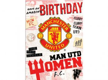 Man UTD Women's Birthday Card