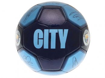 Man City Signature Ball Size 5 Sky Blue Navy
