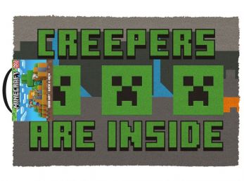 Minecraft (Creepers Need Hugs) Coir Doormat
