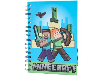 Minecraft Wiro (Alex and Steeve) Bound A5 Notebook