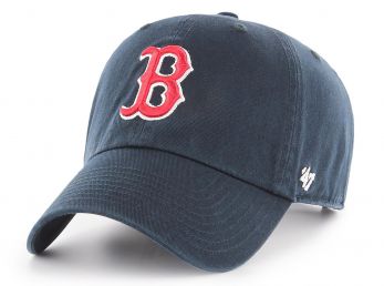 47 Brand MLB Boston Red Sox Clean Up Cap Navy Red