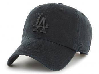 47 Brand MLB Los Angeles Dodgers Clean Up Cap Black