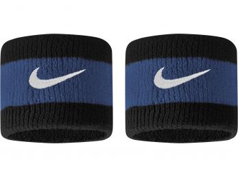 Nike Swoosh Wristbands Black Blue