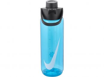 Nike TR Renew Recharge Chug Bottle 24 OZ Blue Fury / Black / (White)
