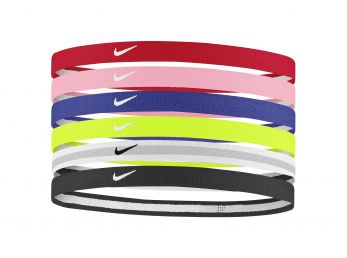 Nike Y Swoosh Sport Headbands 6 Pk University Red / Pink / Game Royal