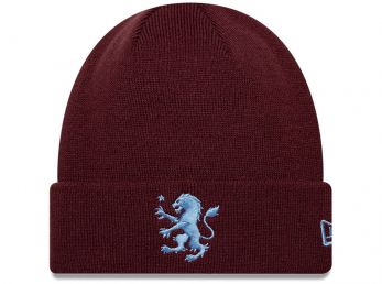 New Era Aston Villa Cuff Knit Beanie Hat Burgundy