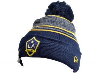 New Era LA Galaxy MLS Knitted Bobble Hat