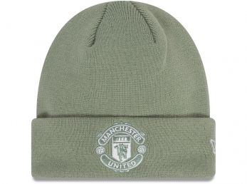 New Era Man UTD Seasonal Cuff Knit Beanie Hat Sage
