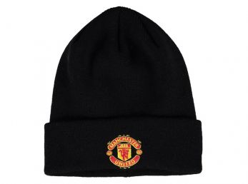 New Era Manchester United Black Black Turn Up Hat