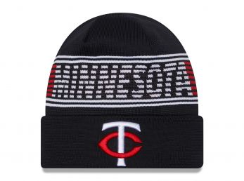 New Era Minnesota Twins Connect Dark Sport Knit Beanie Hat