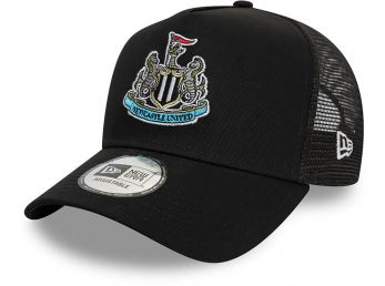 Newcastle United FC New Era Core Black E-Frame Trucker Adjustable Cap