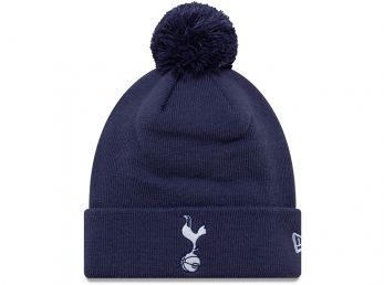 New Era Spurs Essential Navy Knit Beanie Turn Up Bobble Hat