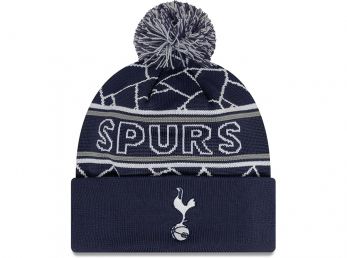 New Era Spurs Sport Bobble Navy Knit Beanie Hat