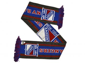 New York Rangers Big Logo NFL Scarf Grey / Blue / Red
