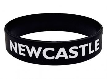 Newcaste Black Silicone Wristband