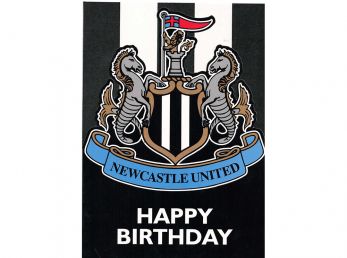 Newcastle United Cut Out Birthday Card