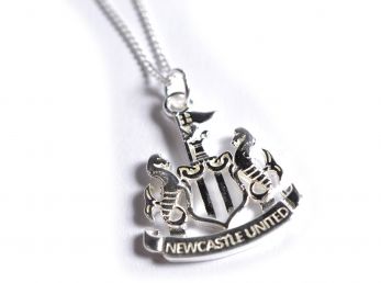Newcastle United Sterling Silver Pendant and Chain