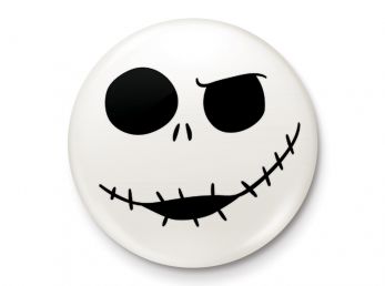 Nightmare Before Christmas Jack Skull Badge