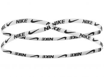 Nike Fixed Lace Headband White Black