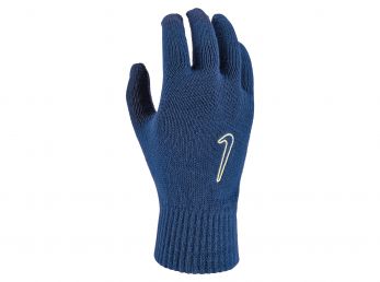 Nike Knitted Tech and Grip Gloves Men Blue Lemon Twist