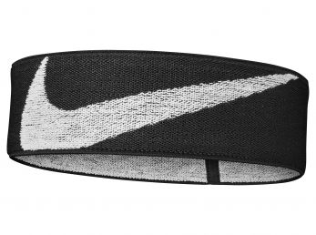 Nike Logo Knit Elastic Headband Black
