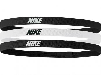 Nike Mixed Width Hairbands 3 Pack Black / White / Black