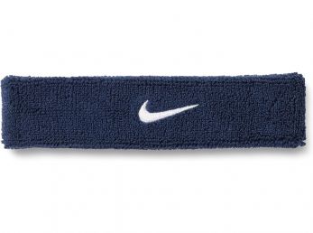 Nike Swoosh Classic Headband College Navy / (White)