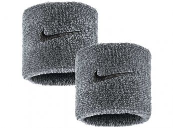 Nike Swoosh Classic Small Wristbands Grey / (Black)