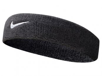 Nike Swoosh Headband Black / (White)