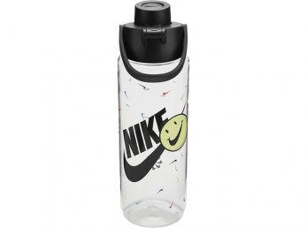 Nike TR Renew Recharge Chug Bottle 24 OZ Graphic Clear / Black