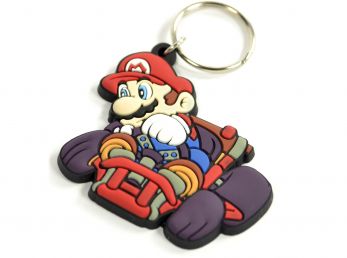 Nintendo Mariokart Mario Drift Rubber Keyring