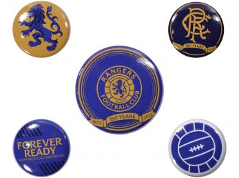 Rangers FC Five Pack Button Badges