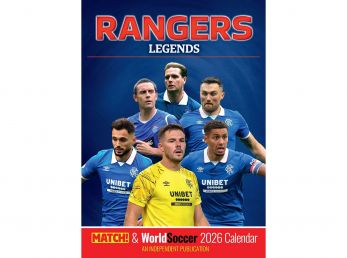Rangers Legends 2026 A3 Wall Calendar