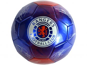 Rangers Signature Football Size 5 Blue Red
