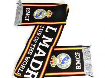 Real Madrid Black White Scarf Best Club of The World Scarf